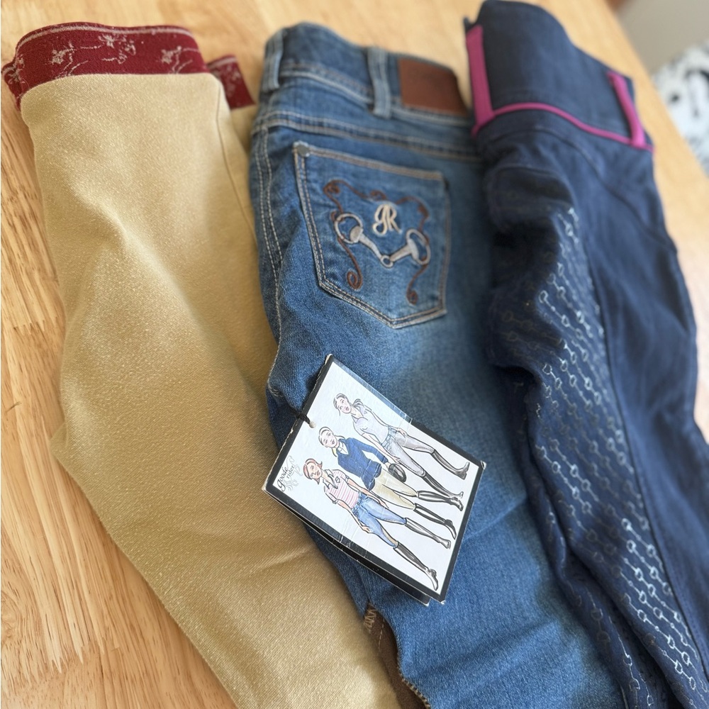 🚨SOLD🚨 Girls riding pants lot size 7/8